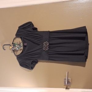 Black W. Dress Top
